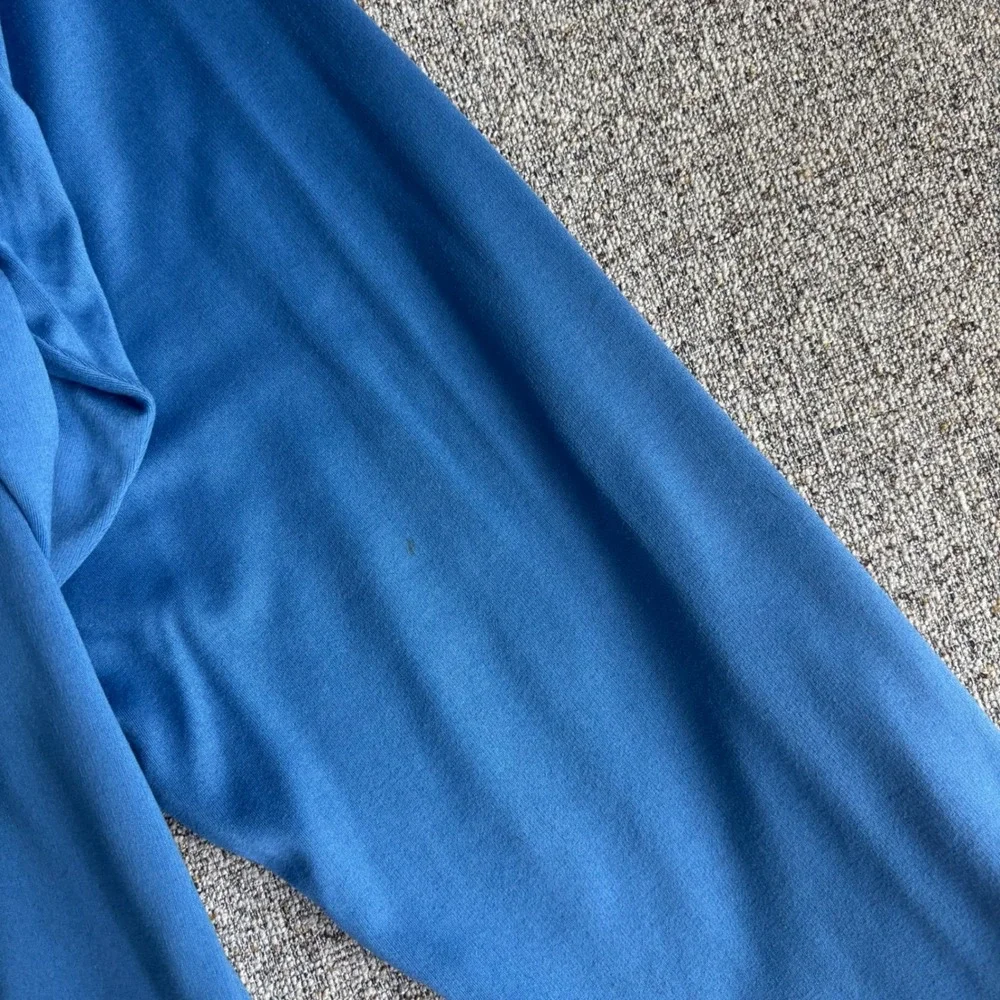 Adidas Polo Shirt Mens XL Blue ClimaWarm Long Sleeve Golf Athletic